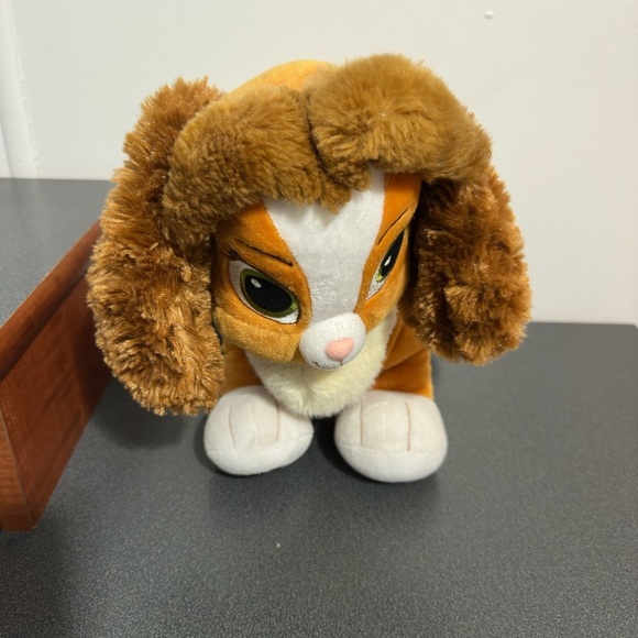 Adorable Brown and White Plush Dog - Picture 2 of 7